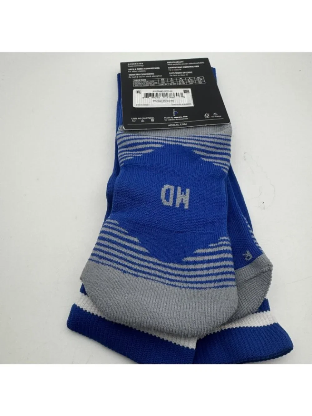 Adidas Copa Zone Soccer Socks Youth Size M Royal Blue White Cushioned Aeroready